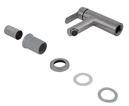 Змішувач для умивальника Brinex Pure 001F Nickel BRIPUR001FNKL - мініатюра 3