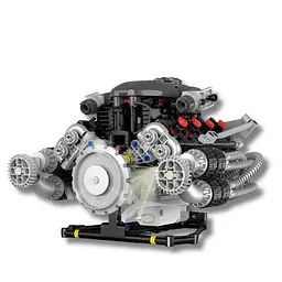 Конструктор двигун V12 Aston Martin Valkyrie акумуляторний конструктор двигуна внутрішнього згорання з додатком, дитячий конструктор для дітей і дорослих, 689 деталей - мініатюра 2