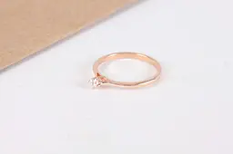 Каблучка з діамантом 18.5 K-0170 - мініатюра 5