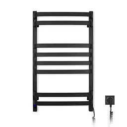 Електрична рушникосушка Navin Stugna 480x800 Sensor права чорний муар 12-028153-3680, Чорний матовий, Праве, Електронний - мініатюра 3