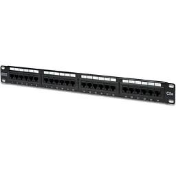 Патч-панель 19" Digitus 1U 24 порти cat.5e UTP у зборі (DN-91524U)