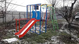 Спортивний ігровий комплекс для дітей з гіркою вуличний - мініатюра 6