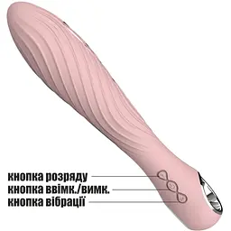 Вібратор-масажер для точки G силіконовий на акумуляторі 12 режимів вібрації та 7 електростимуляції 21.1 см Рожевий - мініатюра 7
