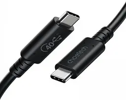 Кабель USB 4.0 Thunderbolt Type-C M-M, 0,8 м, Gen 3 100W 40Gbps 8K@60Hz Choetech - мініатюра 2