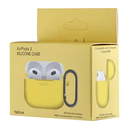 Чохол Silicone Case 1,2mm for AirPods 3 жовтий - мініатюра 2