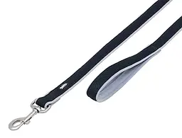 Повідець нейлоновий для собак Nobby Mesh Preno L-XL, 1,2 м × 2,5–3,5 см, чорний