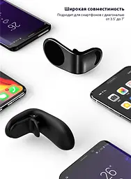 Магнітний тримач для телефону в машину підставка для телефону в авто Car Holder L-103 - мініатюра 4