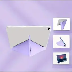 Обкладинка BeCover Ultra Slim Origami Transparent з кріпленням Apple iPad Air 11" M2/M3 2024/2025 Purple (711392) - мініатюра 4