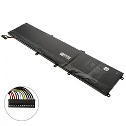 Акумулятор для ноутбука Dell 4GVGH (XPS 15 9550 (ВЕРСІЯ 1)) 11.4V 7260 mAh 84Wh Black - мініатюра 2