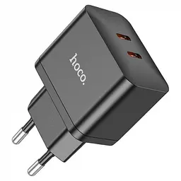 Зарядний пристрій Hoco N29 Triumph 35 W (2 Type-C) чорний