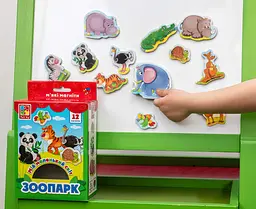 Магнітна гра Vladi Toys Мій маленький світ. Зоопарк, укр. мова (VT3106-10) - мініатюра 2