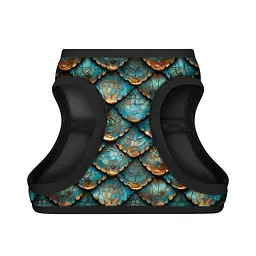 Шлея для собак WAUDOG Clothes м'яка з QR адресником "Луска" XS1 (220-0179) - мініатюра 2