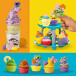 Набір для творчості Play-Doh Вежа капкейків з масою для ліплення (G0529) - мініатюра 7