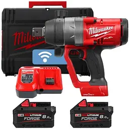 Гайковерт акумуляторний безщітковий 1'' MILWAUKEE, M18 ONEFHIWF1-802X, 2400Нм (ЗУ, 2х8Аг FORGE)