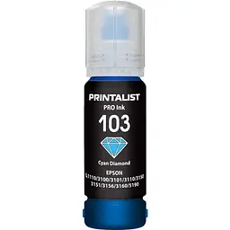 Чорнило PRINTALIST 103 для Epson L3100/3110/3150 70 г Cyan водорозчинне (PL103C)