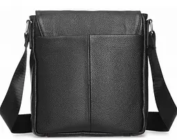 Чоловіча сумка з натуральної шкіри Tiding Bag Чорна (SA25F-8877A) - мініатюра 2