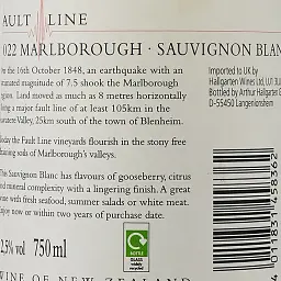 Вино Fault Line Sauvignon Blanc біле сухе 0.75 л - мініатюра 3
