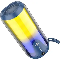 Портативна bluetooth колонка Borofone BR33 TWS з LED підсвічуванням  синій