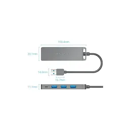 Концентратор VENTION USB 3.0 to 4xUSB 3.0 black (CHLBB-SCB) - мініатюра 2