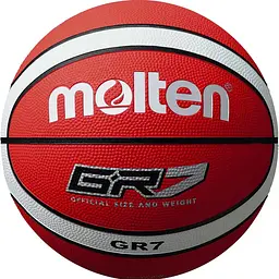 Баскетбольний м’яч Molten GR7 №7 гумовий 12 панелей для вуличного та залового баскетболу 560 г - мініатюра 4