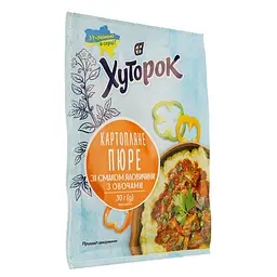 Картопляне пюре Хуторок зі смаком яловичини з овочами 30 г - мініатюра 2