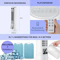 Охолоджувач-вентилятор Klarstein Skyscraper Frost (10035819) Б/в - мініатюра 5