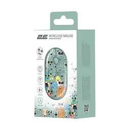 Мишка 2E MF300 PETSDOGS Silent Wireless/Bluetooth Green (2E-MF300WPETSGN) - мініатюра 7