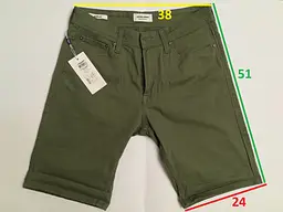 Шорти чоловічі джинсові Jack & Jones S W30" (JPSTRICK JJSHORTS AKM DUSTY OLIVE) - мініатюра 7
