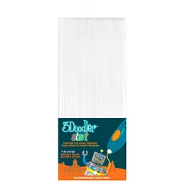 Набір стрижнів для 3D-ручки 3Doodler Start 3DS-ECO01-WHITE-24 24 шт. Білий