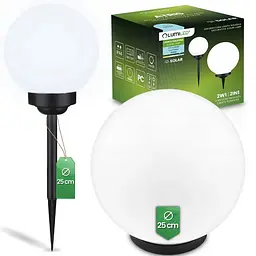 Садова куля Lumiled Atris 25 см на сонячній батареї