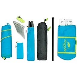 Намет Naturehike P-Series NH18Z044-P чотиримісний 210T65D хакі - мініатюра 3