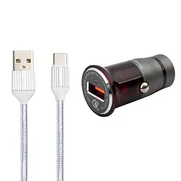 Адаптер автомобільний KONI STRONG Type-C Cable KS400QC |18W, 1USB, QC3.0|