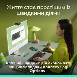 Клавіатура Logitech POP Icon Keys Bluetooth UA Graphite (920-013157) - мініатюра 4
