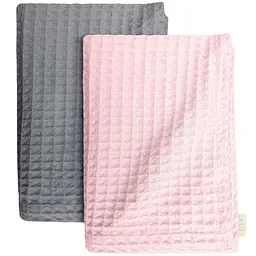 Набір рушників Cosas Cube Rose & Cube Grey 2 шт. (SetTowel_95-SqRose_130-SqGrey)