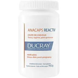 Пищевая добавка Ducray Anacaps Reactiv для укрепления волос и ногтей 30 капсул