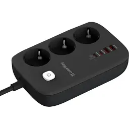 Мережевий фільтр живлення ColorWay CW-CHE34PDB 3 роз/4USB GaN3 Pro (CW-CHE34PDB) - мініатюра 5