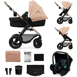 Коляска універсальна 3 в 1 Kinderkraft Moov 2 Air Sand Beige (KSMOOV02BEG0000) - мініатюра 10