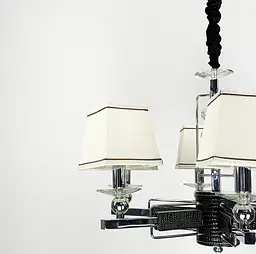 Класична люстра з абажурами RAY Line.F S 8635/6 BK - мініатюра 3