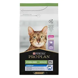 Сухий корм для стерилізованих котів Purina Pro Plan Sterilised Senior 7+ з індичкою 10 кг 12524904