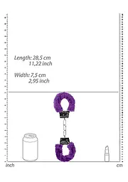 Наручники Beginners Handcuffs Furry - Purple Ouch! 36-OU002PUR 101705 - мініатюра 4
