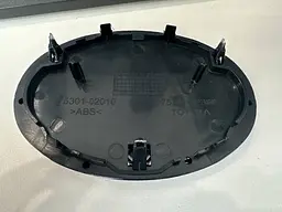 Емблема логотип Toyota 140х95 мм пластик 2 напрямні та 3 пуклей Туреччина - мініатюра 2