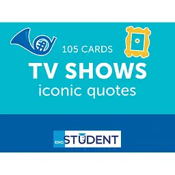 Карты для изучения English Student TV Shows
