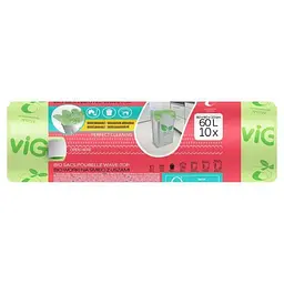 Пакети для сміття viGO! Bio PLA, 60 л, 10 шт. - мініатюра 2