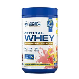 Сироватковий протеїн Applied Nutrition Critical Whey, 825 грам - Бананово-полуничний смузі