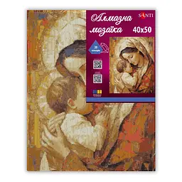 Алмазна мозаїка Santi Марія з дитиною, 40x50 см на підрамнику (956068) - мініатюра 2