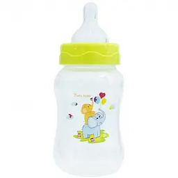 Пляшечка для годування Baby Team, з широким горлечком, 250 мл, зелена (1002) - мініатюра 2