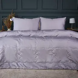 Літній постільний комплект MirSon Line Satin Premium Skyline Eco-Soft Односпальний (2200010975918)