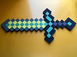 Золотий меч Minecraft (Майнкрафт) Оригінал - мініатюра 3