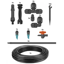 Комплект поливу Gardena Micro-Drip-System для клумб і грядок до 60 м2 (13450-20)