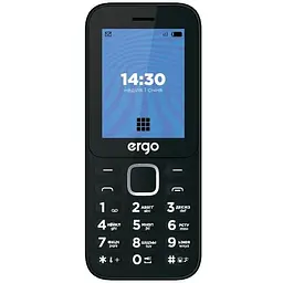 Телефон Ergo E241 DS Black UA UCRF